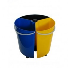 Rotating 39 Litre Triple Recycling Bin