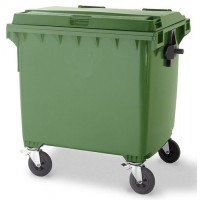 Industrial Wheelie Bin 1100 Litre Drop Front