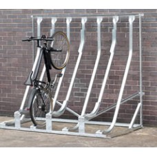 Semi Vertical Multi Bike Rack