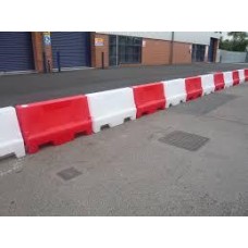 Water filled Red / White Lane Separator / Barrier