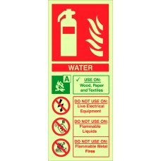 Photoluminescent Water Sign