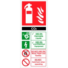 CO2 Extinguisher Sign