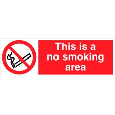 This is a no smoking area