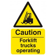 Caution Fork Lift Trucks